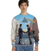 Sweater Front Wywh X Dsotm X Animals X Pink Floyd The Wall 3d Hoodie - OtherBrick