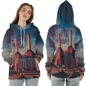 Ziphoodie Pink Floyd Animals Album Cover Flying Pig Battersea Power Station  - OtherBrick