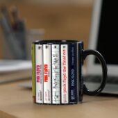 14 Album Cassette Pink Floyd Mug Black 51 - OtherBrick