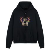 America Dark Side Of The Moon Pink Floyd Vintage Front Hoodie Black - OtherBrick