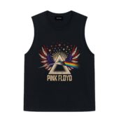 America Dark Side Of The Moon Pink Floyd Vintage Front Tank Black - OtherBrick