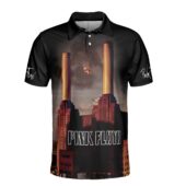Animals Albums Pink Floyd Brown Mockup Aop Polo Front - OtherBrick