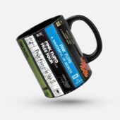 Collage Album Cassette Pink Floyd Mug Black 13 - OtherBrick