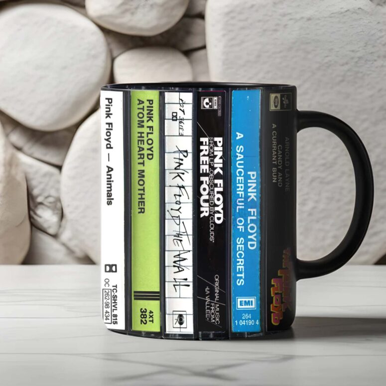 Pink Floyd Albums Cassette Retro Collection Accent Mug