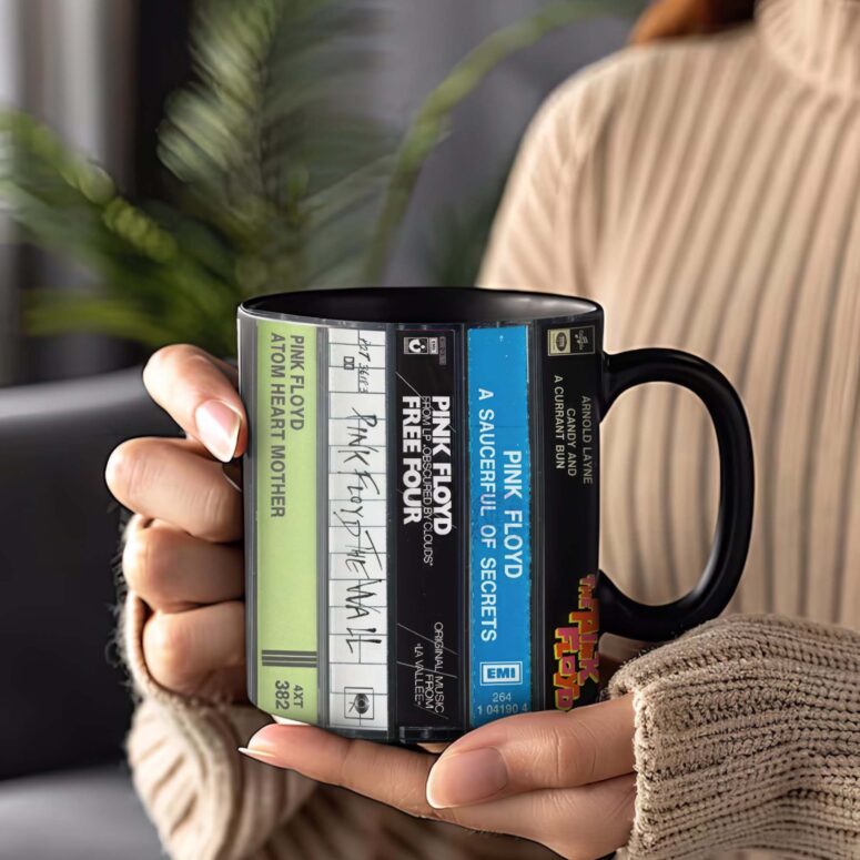 Pink Floyd Albums Cassette Retro Collection Accent Mug