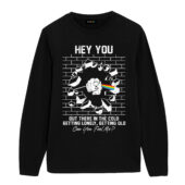 Dsotm Hey You Out There In The Cold Getting Lonely Pink Floyd Front Longsleeve Blacka - OtherBrick