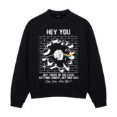 Dsotm Hey You Out There In The Cold Getting Lonely Pink Floyd Front Sweatshirt Blacka - OtherBrick
