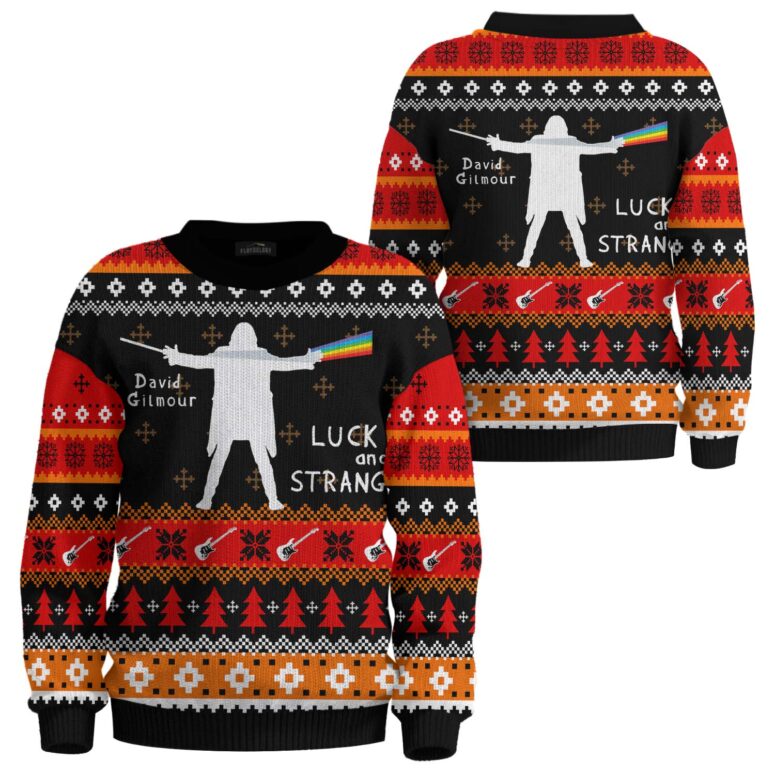 David Gilmour Luck and Strange 2024 Ugly Christmas Sweater David Gilmour Luck and Strange 2024 Ugly Christmas Sweater