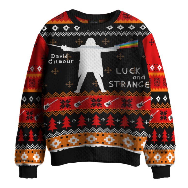 David Gilmour Luck and Strange 2024 Ugly Christmas Sweater David Gilmour Luck and Strange 2024 Ugly Christmas Sweater