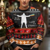 David Gilmour Luck And Strange 2024 Ugly Christmas Sweater Mk 8 - OtherBrick