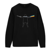 David Gilmour Luck And Strange X Dsotm Pink Floyd Front Longsleeve Black - OtherBrick