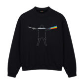 David Gilmour Luck And Strange X Dsotm Pink Floyd Front Sweatshirt Black - OtherBrick