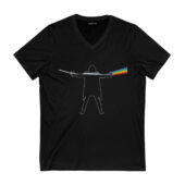 David Gilmour Luck And Strange X Dsotm Pink Floyd Front Vneck Black - OtherBrick