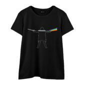 David Gilmour Luck And Strange X Dsotm Pink Floyd Front Wtee Black - OtherBrick