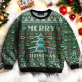 Merry Christmas Dark Side Of The Moon Pink Floyd Ugly Christmas Sweater Mk 1a - OtherBrick