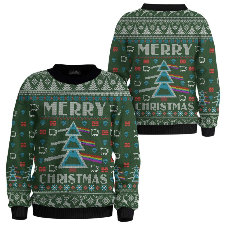 Merry Christmas Dark Side Of The Moon Pink Floyd Ugly Christmas Sweater