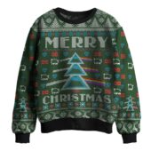 Merry Christmas Dark Side Of The Moon Pink Floyd Ugly Christmas Sweater Mk 6a - OtherBrick