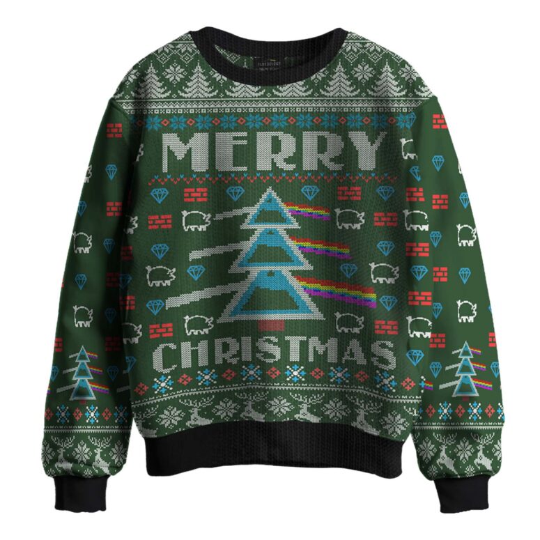 Merry Christmas Dark Side Of The Moon Pink Floyd Ugly Christmas Sweater