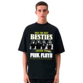 Only The Best Besties Listen To Pink Floyd Front Shirt Man Black - OtherBrick