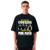 Only The Best Cousins Listen To Pink Floyd Front Shirt Man Black - OtherBrick