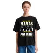 Only The Best Mamas Listen To Pink Floyd Front Shirt Woman Black - OtherBrick