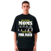Only The Best Moms Listen To Pink Floyd Front Shirt Man Black - OtherBrick