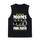 Only The Best Moms Listen To Pink Floyd Front Tank Black - OtherBrick
