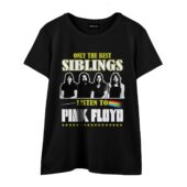 Only The Best Siblings Listen To Pink Floyd Front Wtee Black - OtherBrick