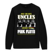 Only The Best Uncles Listen To Pink Floyd Front Longsleeve Black - OtherBrick