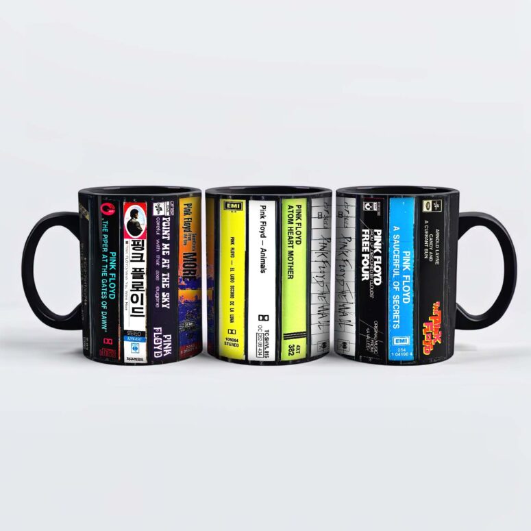 Pink Floyd Albums Cassette Retro Collection Accent Mug
