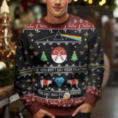 Pink Floyd Dsotm If You Don’t Eat Your Meat Ugly Christmas Sweater Mk 8 - OtherBrick