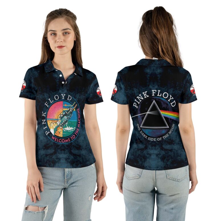 Pink Floyd WYWH Machine x DSOTM x The Wall Polo Shirt Pink Floyd WYWH Machine x DSOTM x The Wall Polo Shirt