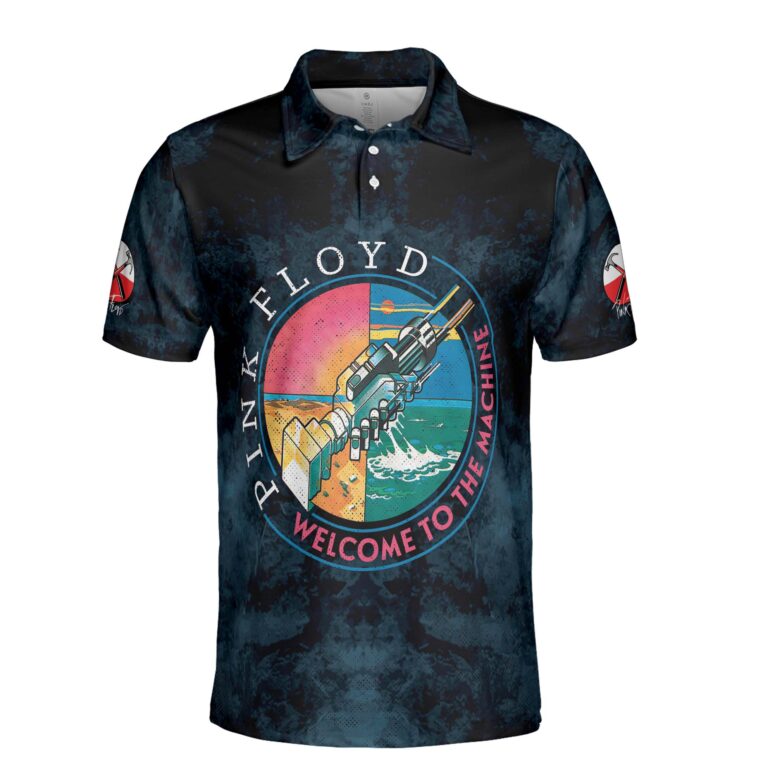 Pink Floyd WYWH Machine x DSOTM x The Wall Polo Shirt Pink Floyd WYWH Machine x DSOTM x The Wall Polo Shirt