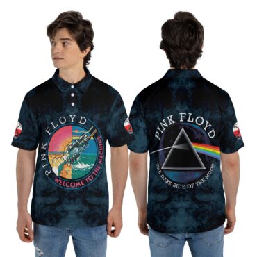 Pink Floyd WYWH Machine x DSOTM x The Wall Polo Shirt