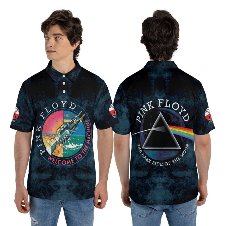 Pink Floyd WYWH Machine x DSOTM x The Wall Polo Shirt Pink Floyd WYWH Machine x DSOTM x The Wall Polo Shirt