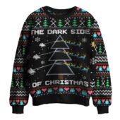 The Dark Side Of Christmas Pink Floyd Ugly Christmas Sweater3 - OtherBrick