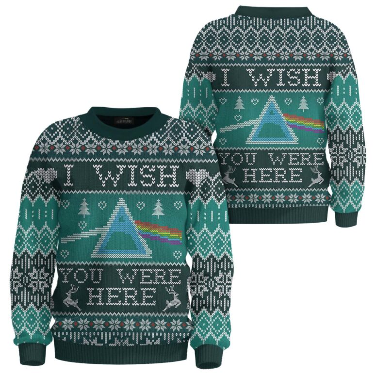 Wish You Were Here Dark Side Of The Moon Pink Floyd Ugly Christmas Sweater