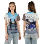Wish You Were Here X Pink Floyd The Wall Mockup Women Polo Shirt (women) - OtherBrick