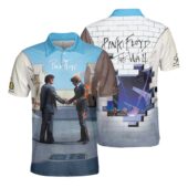 Wish You Were Here X Pink Floyd The Wall Mockup Aop Polo Front Back - OtherBrick