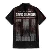 Hawaiian Shirt Back A David Gilmour Luck And Strange 2024 Tour Date - OtherBrick
