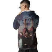Hoodie Back Pink Floyd Band X Animals Album Cover Pig Fly - OtherBrick