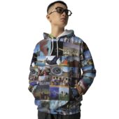 Hoodie Front Album Artwork 40th Anniversary 2007 Pink Floyd 3d - OtherBrick