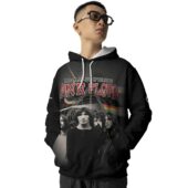 Hoodie Front Dark Side Of The Moon Pink Floyd Band Vintage 3d - OtherBrick
