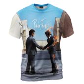 Shirt Front Desert Man In Bowler And Handshake Wish You Were Here Pink Floyd - OtherBrick