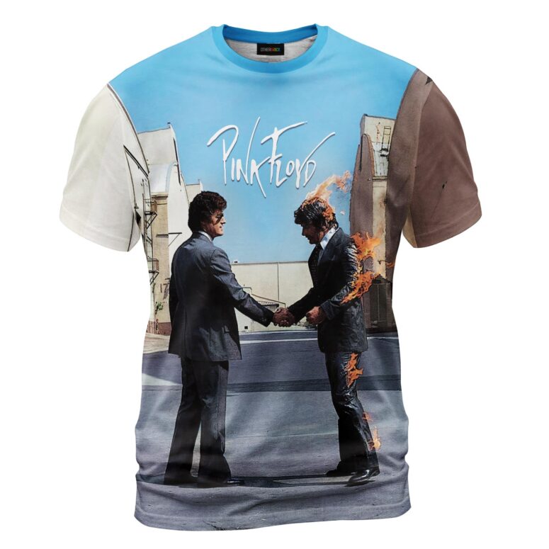 Desert Man in Bowler And HandShake WYWH Pink Floyd Shirt