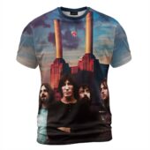 Shirt Front Pink Floyd Band X Animals Album Cover Pig Fly - OtherBrick
