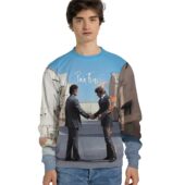 Sweater Front Desert Man In Bowler And Handshake Wish You Were Here Pink Floyd 3d - OtherBrick
