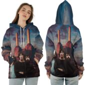 Ziphoodie Animals Album Cover Flying Pig X Pink Floyd Band - OtherBrick