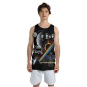 Mockup Men Tank 3d Dsotm Eclipse Heartbeat Pink Floyd Member 3d - OtherBrick