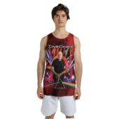 Mockup Men Tank 3d David Gilmour X Dsotm Pink Floyd Red 3d - OtherBrick